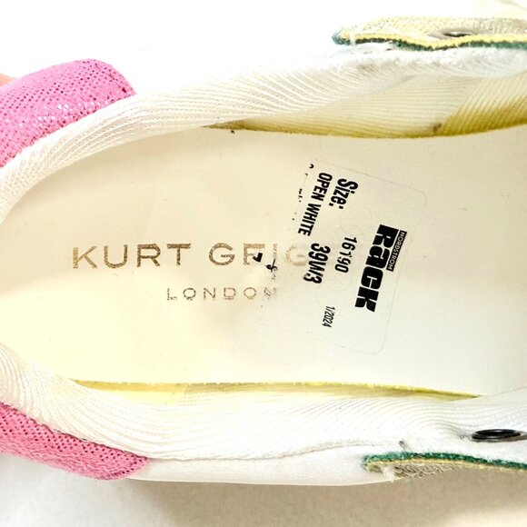 Kurt Geiger London Quilted Leather/Nylon Sneaker - New Condition - Size 39 - Picture 12 of 15